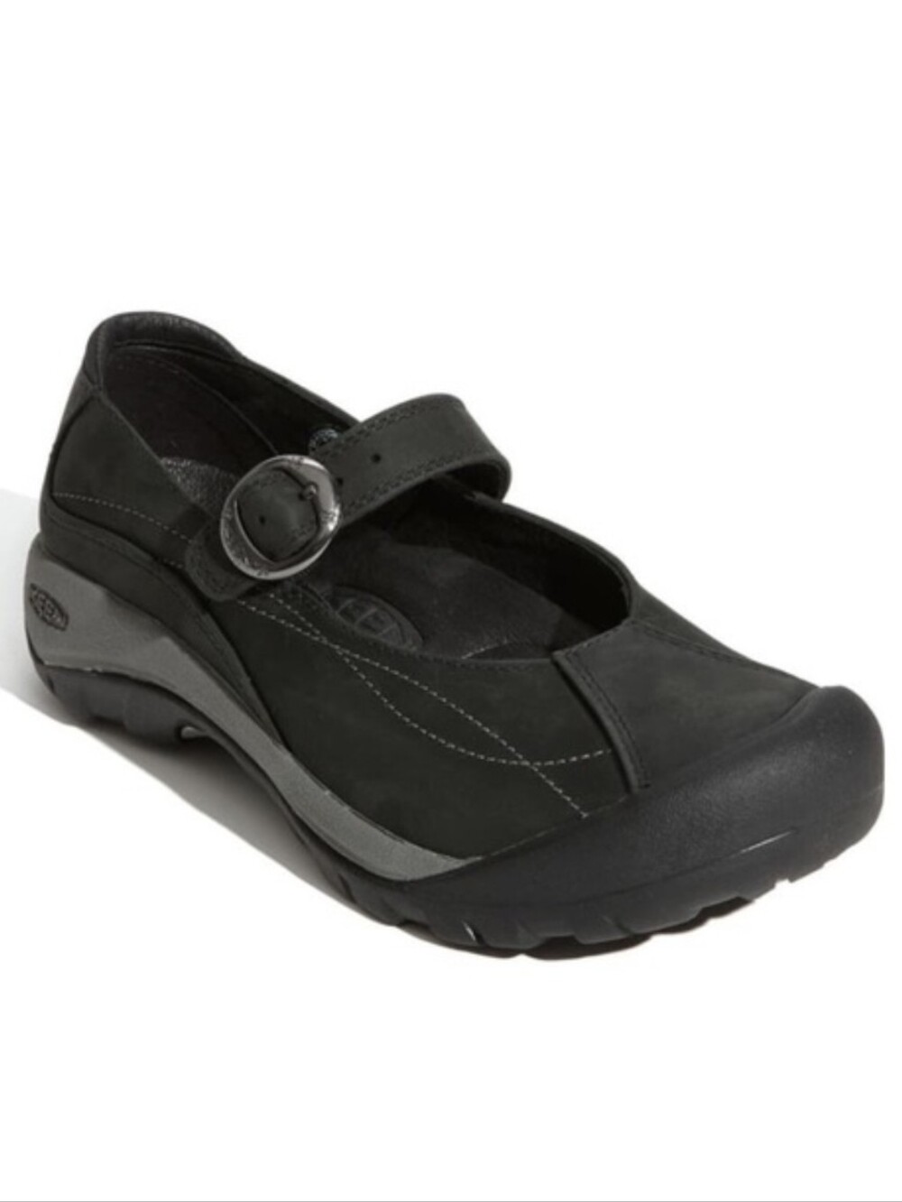 New Keen Toyah Mary Jane Comfort Leather Walking Shoes Size 9 Black 53005